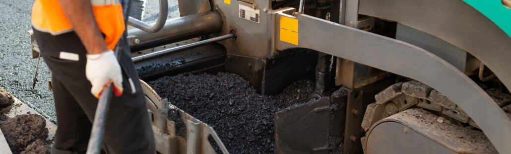 machine lay tarmac