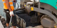 machine lay tarmac