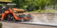 machine-laid tarmac