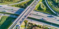 Highway,Traffic,On,A,Multilevel,Crossing,On,A4,International,Motorway,