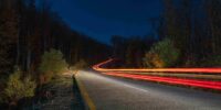 nighttime road surfacing