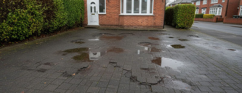sinking driveway Hertfordshire