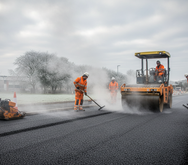 tarmac cold weather UK