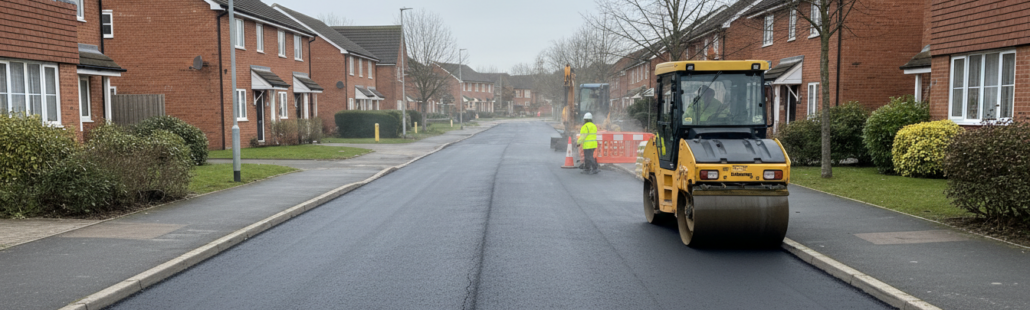 winter road damage UK