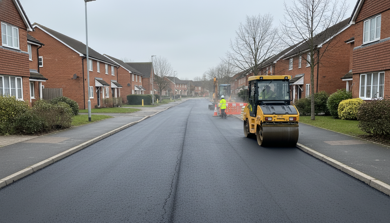 winter road damage UK