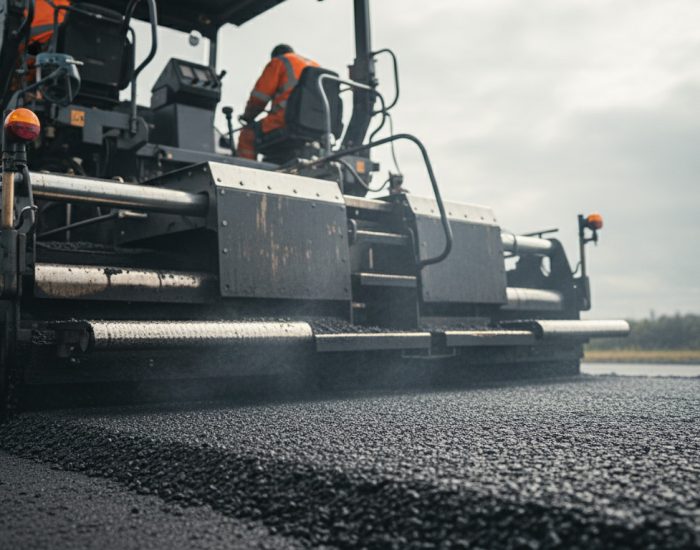machine lay tarmac